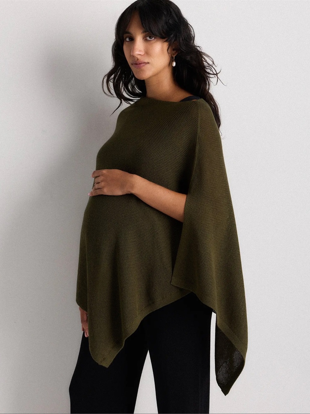 Lightweight Cotton Cashmere Nursing Shawl